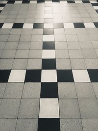 Full frame shot of tiled floor