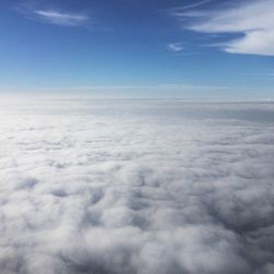 Aerial view of clouds in sky