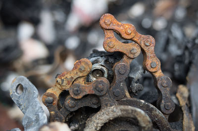 Close-up of rusty metal