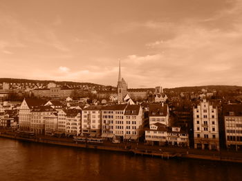 View of buildings at waterfront