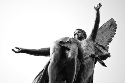 Low angle view of statue