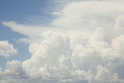 Aerial view of clouds in sky