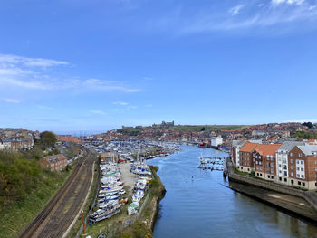 Whitby harbour from new bridge