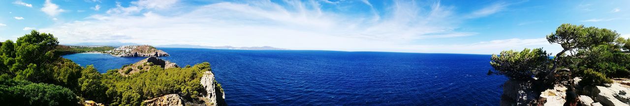 Panoramic view of sea against sky