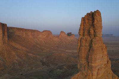 View of rock formations