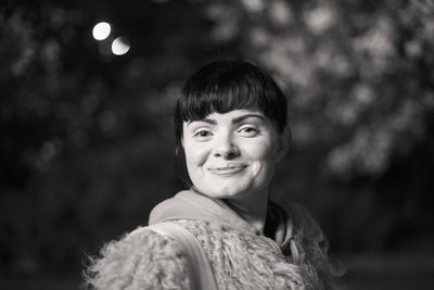 Portrait of a smiling young woman