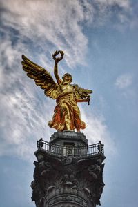 Low angle view of statue