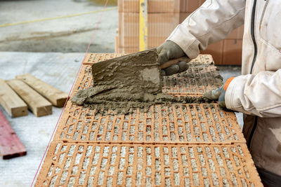 New built house in construction