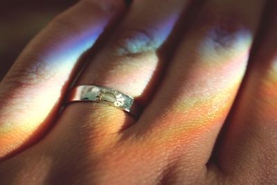 Close-up of human hand