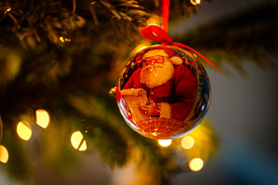 Close-up of christmas bauble