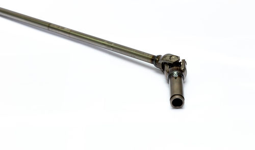 High angle view of electric lamp against white background