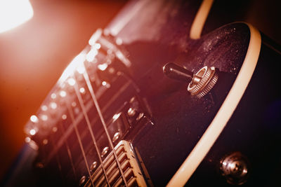 Close-up of guitar