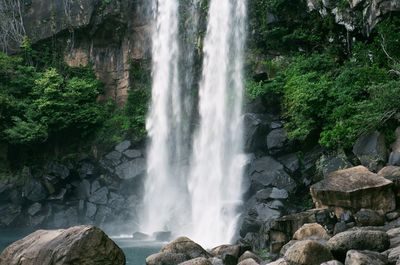 River flowing through rocks