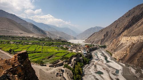 Panoramic view of landscape against sky