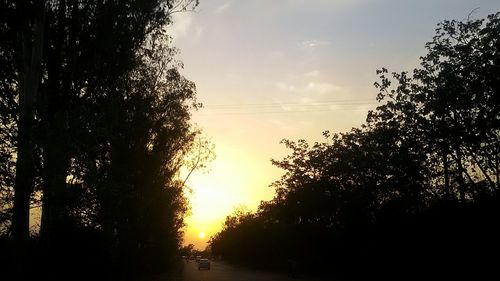 Scenic view of sky at sunset