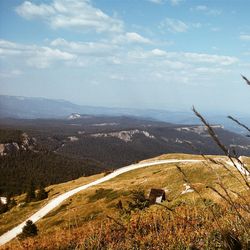 Scenic view of landscape against sky