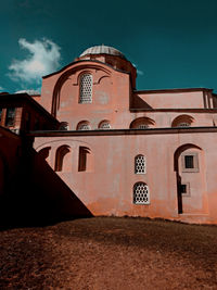 Low angle view of building against sky