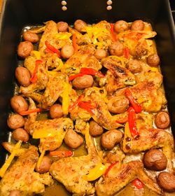 Close-up of sweet food in plate