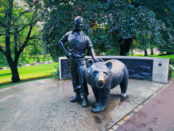 Statue in park