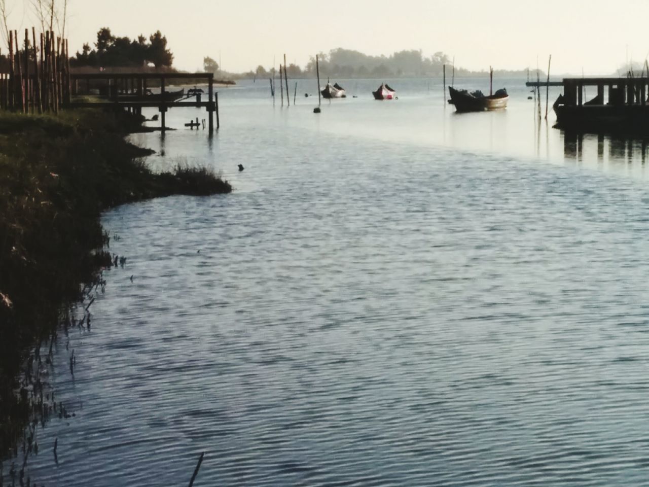 VIEW OF PIER IN SEA