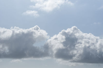 Low angle view of clouds in sky