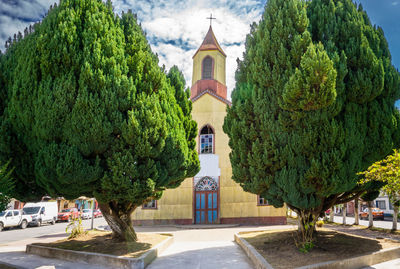 Low angle view of church