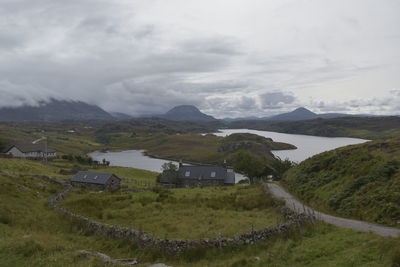Scenic view of landscape against sky