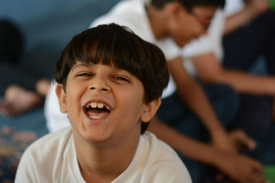 Portrait of smiling boy