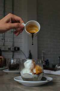 My affogato at macchiato cafe