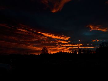 Scenic view of sky at night