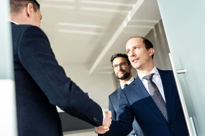 Businessmen shaking hands