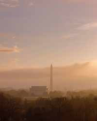 View of tower at sunset