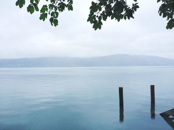 Scenic view of calm lake