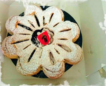 Close-up of painting on wall