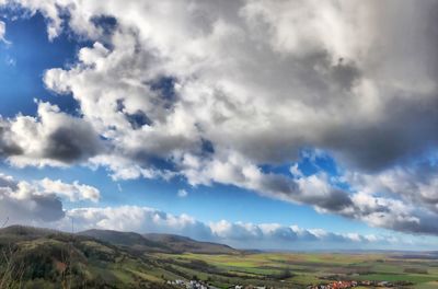 Scenic view of landscape against sky