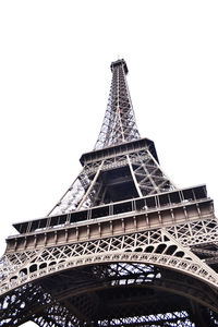 Low angle view of eiffel tower