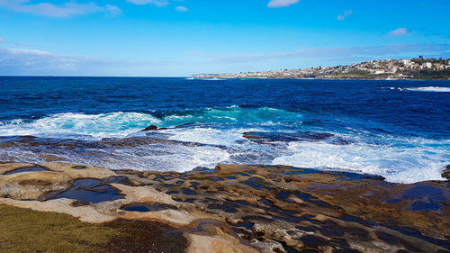 Scenic view of sea against sky