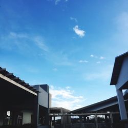 Low angle view of buildings against sky