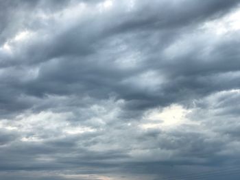 Low angle view of storm clouds in sky