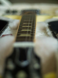 Close-up of guitar