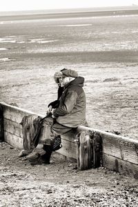 Man on beach