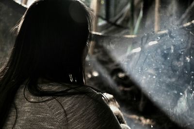 Close-up of woman