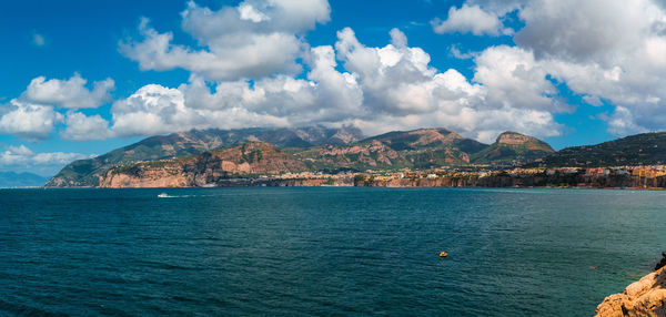 Sorrento coastline in 2021 summer