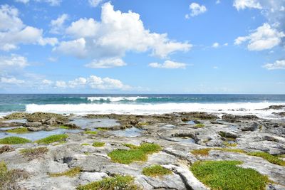 Scenic view of sea against sky