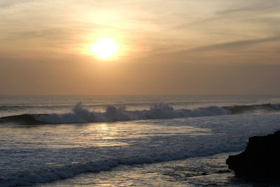 Sunset at bali beach