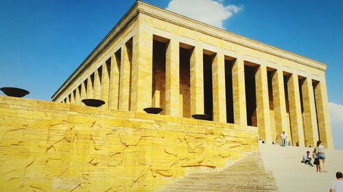 Low angle view of historical building