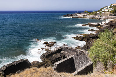 Scenic view of sea against sky