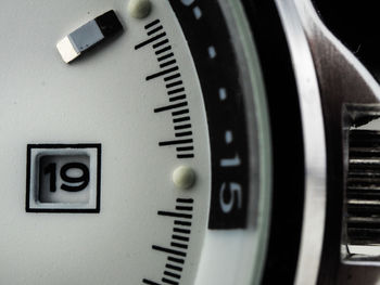 Close-up of clock