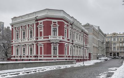 Odessa, ukraine 29.01.2023. sabaneev in odessa, ukraine, on a gloomy winter day
