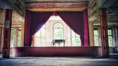 Interior of abandoned house